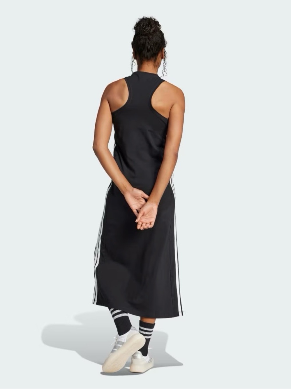 Adidas 3-Stripes Racerback Dress - Pink, Purple - Picture 5 of 14